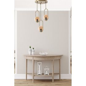 Lumexx Ahu 3'lü Tepsili Bal Camlı Eskitme Sarkıt
