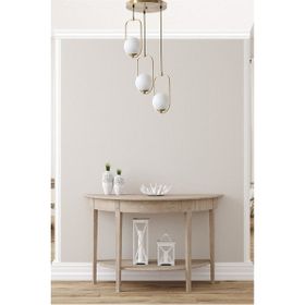 Lumexx Ahu 3'lü Tepsili Beyaz Camlı Eskitme Sarkıt