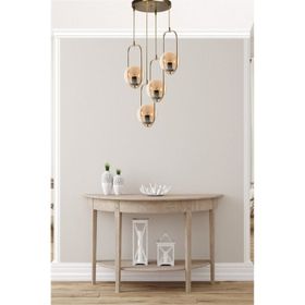 Lumexx Ahu 4'lü Tepsili Bal Camlı Eskitme Sarkıt