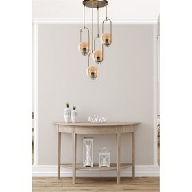 Lumexx Ahu 4'lü Tepsili Bal Camlı Eskitme Sarkıt