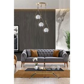 Lumexx Damla Beyaz 3'lü Sarkıt