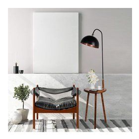 Lumexx Demet Sehbalı Ceviz Retro 3 Başlıklı Ahşap Lambader