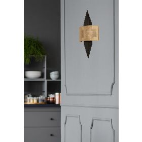 Lumexx Hande Siyah Oval Rattan Abajurlu Aplik