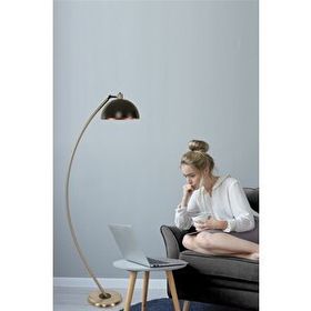 Lumexx Hilal Mat Krom Retro 3 Başlıklı Lambader