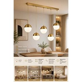 Lumexx Küre 4'lü Sıralı Eskitme Beyaz Camlı Sarkıt