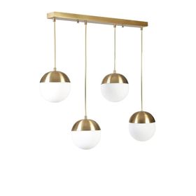 Lumexx Küre 4'lü Sıralı Eskitme Beyaz Camlı Sarkıt