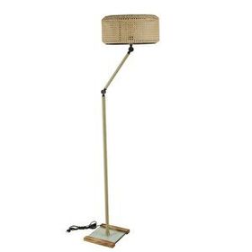 Lumexx Milas Eskitme Silindir Rattan Abajurlu Lambader