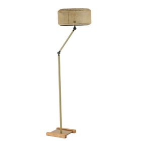 Lumexx Milas Eskitme Silindir Rattan Abajurlu Lambader