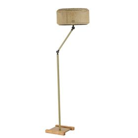 Lumexx Milas Eskitme Silindir Rattan Abajurlu Lambader