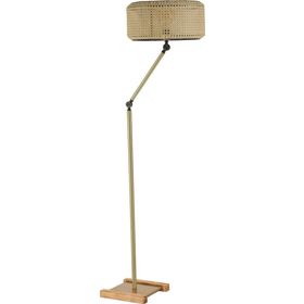 Lumexx Milas Eskitme Silindir Rattan Abajurlu Lambader