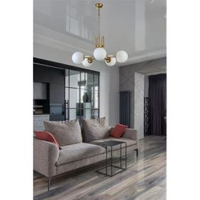 Lumexx Nevada Eskitme Beyaz Camlı 5'li Avize