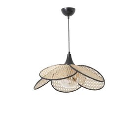 Lumexx Pervane Tekli Camlı Rattan Sarkıt
