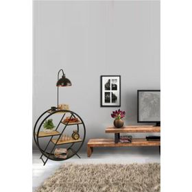 Lumexx Plüton Retro 3 Başlıklı Yanık Ayak Lambader