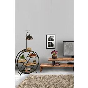 Lumexx Plüton Retro 3 Başlıklı Yanık Ayak Lambader