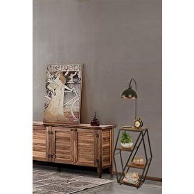 Lumexx Sembol Ceviz Retro 3 Başlıklı Lambader