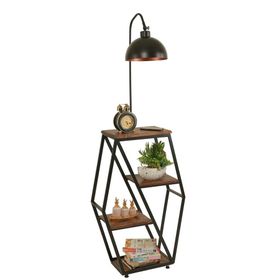 Lumexx Sembol Ceviz Retro 3 Başlıklı Lambader