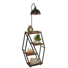 Lumexx Sembol Ceviz Retro 3 Başlıklı Lambader