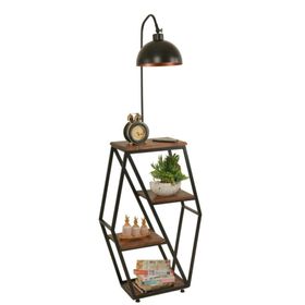 Lumexx Sembol Ceviz Retro 3 Başlıklı Lambader