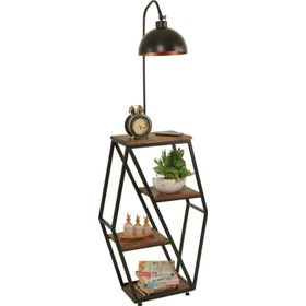 Lumexx Sembol Ceviz Retro 3 Başlıklı Lambader