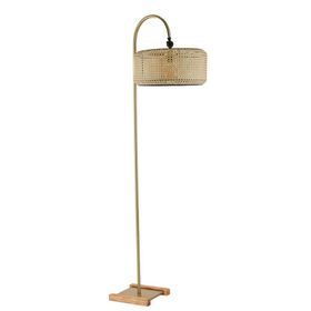 Lumexx Silindir Rattan Eskitme Abajurlu Kumru Lambader