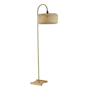 Lumexx Silindir Rattan Eskitme Abajurlu Kumru Lambader