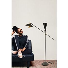 Lumexx Toronto Siyah Metal Başlıklı Lambader