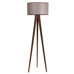 Lumexx Tripod Ceviz Silindir 82 Abajurlu Lambader