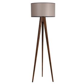 Lumexx Tripod Ceviz Silindir 82 Abajurlu Lambader