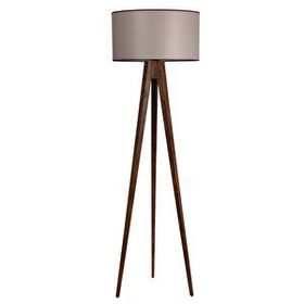 Lumexx Tripod Ceviz Silindir 82 Abajurlu Lambader