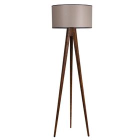 Lumexx Tripod Ceviz Silindir 82 Abajurlu Lambader
