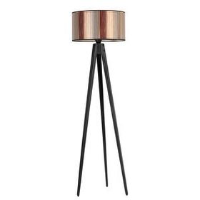Lumexx Tripod Siyah Silindir Renkli Abajurlu Lambader