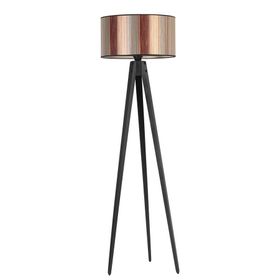 Lumexx Tripod Siyah Silindir Renkli Abajurlu Lambader