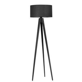 Lumexx Tripod Siyah Silindir Siyah Abajurlu Lambader