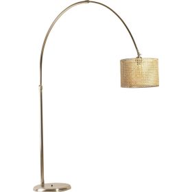 Lumexx Vargas Mat Krom Rattan Başlıklı Lambader