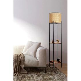 Lumexx Vega Siyah Rattan Başlıklı Lambader