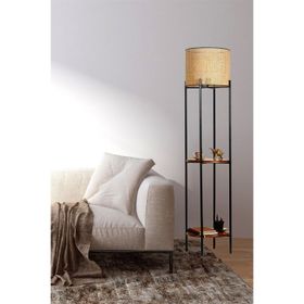 Lumexx Vega Siyah Rattan Başlıklı Lambader