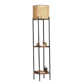 Lumexx Vega Siyah Rattan Başlıklı Lambader