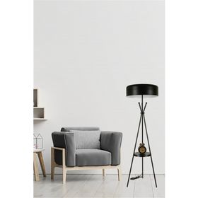 Lumexx Venedik Sehbalı Büyük Retro 8 Başlıklı Siyah Lambader