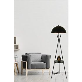 Lumexx Venedik Sehbalı Büyük Retro Başlıklı Siyah Lambader