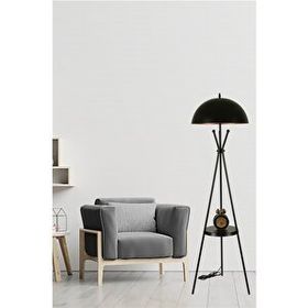 Lumexx Venedik Sehbalı Büyük Retro Başlıklı Siyah Lambader