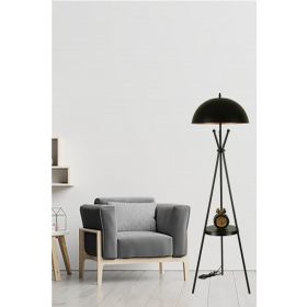 Lumexx Venedik Sehbalı Büyük Retro Başlıklı Siyah Lambader