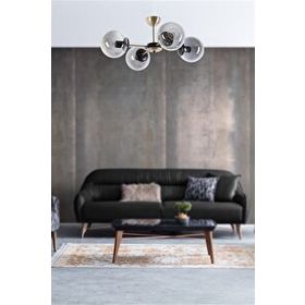 Lumexx Venüs 4'lü Füme Camlı Avize