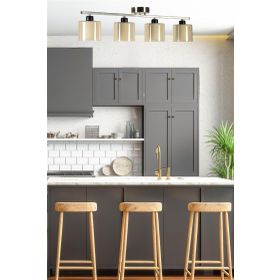 Lumexx Yeni Nomi Mat Krom-Bal Camlı 4'lü Avize