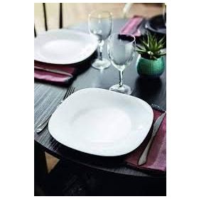 Luminarc 27 cm 6'lı Set Carine Blanc Beyaz Servis Tabağı