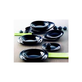 Luminarc Carine Temperli Siyah 6 Adet 27 cm Servis Siyah 6 Adet 21 cm Tabak 12 Parça Yemek Takımı