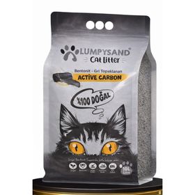 Lumpysand 10 lt Aktif Karbonlu İnce Taneli Bentonit Kedi Kumu