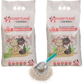 Lumpysand 2x10 lt Bebek Pudralı İnce Taneli Topaklaşan Bentonit Kedi Kumu