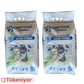 Lumpysand Marsilya Sabun Kokulu İnce 2x10 lt Kedi Kumu