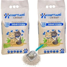 Lumpysand Marsilya Sabun Kokulu İnce 2x10 lt Kedi Kumu