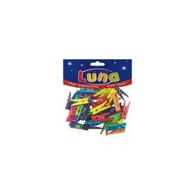 Luna 601650 25 mm Renkli 45'li Ahşap Mandal